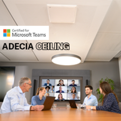 Yamaha ADECIA Ceiling Microphone & Line Array Speaker Solution Certified for Microsoft Teams