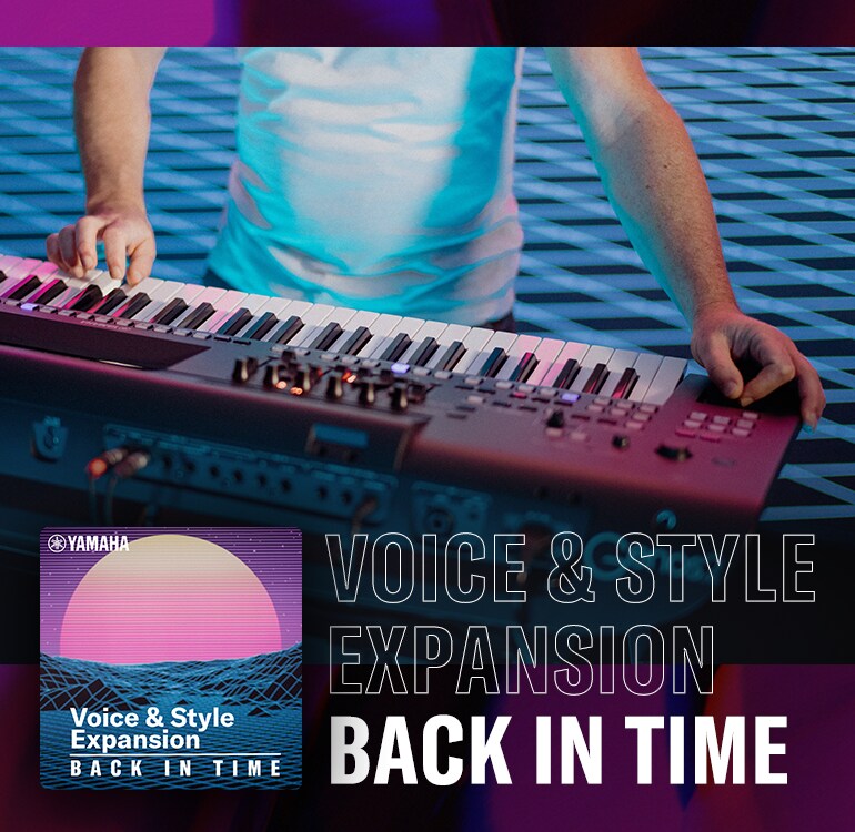 Hero image introducing the Voice & Expansion Pack "Back in Time".