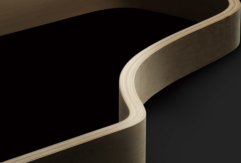 Feature image of the inner rim, the structural backbone of the piano