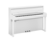 Diagonal side view of the Yamaha Clavinova CLP-885PWH
