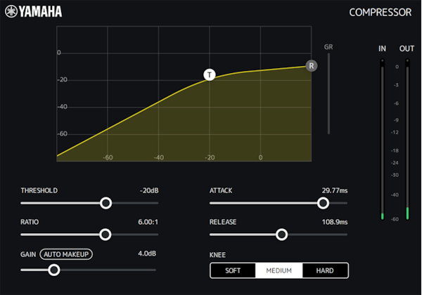 Yamaha dspMixFx: Compressor