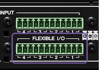 4-ch FLEXIBLE I/O (Euroblock)