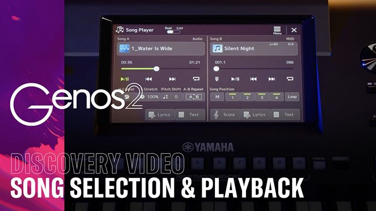 Video thumbnail of Genos2 "How To Select Songs & Playback"