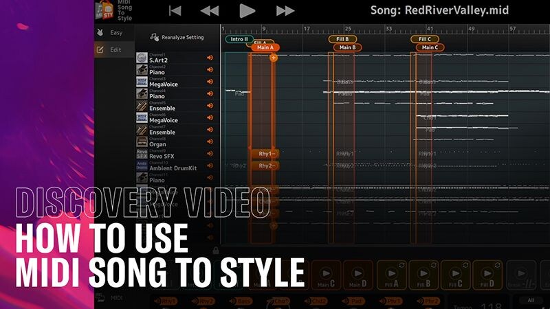 Video thumbnail of MIDI Song to Style