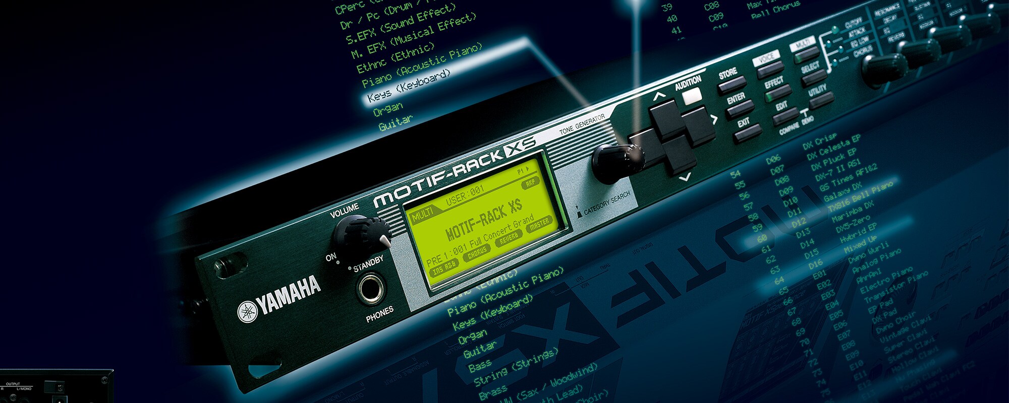 MOTIF-RACK XS - Overview - Synthesisers - Products - Keyboard