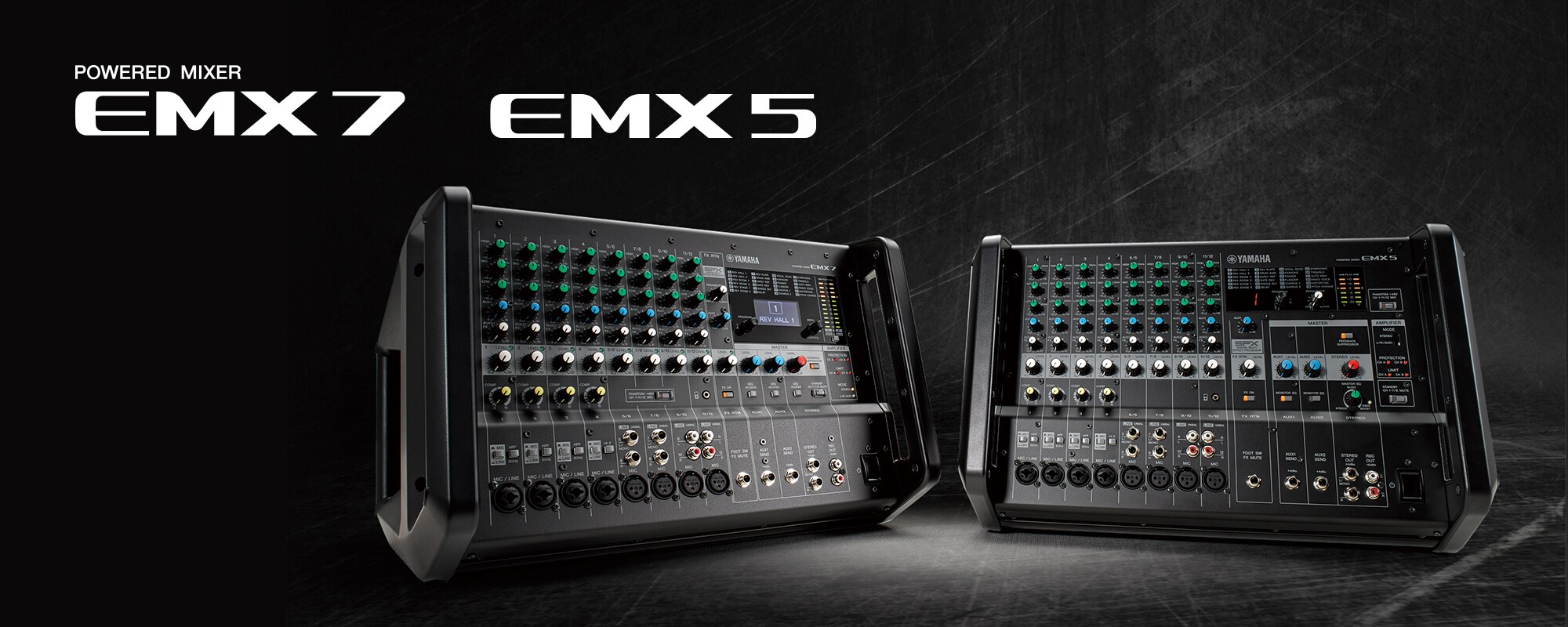 EMX7/EMX5 - Overview - Mixers - Products - Portable PA - Audio