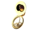Material: Yellow brass, Finish: Clear lacquer