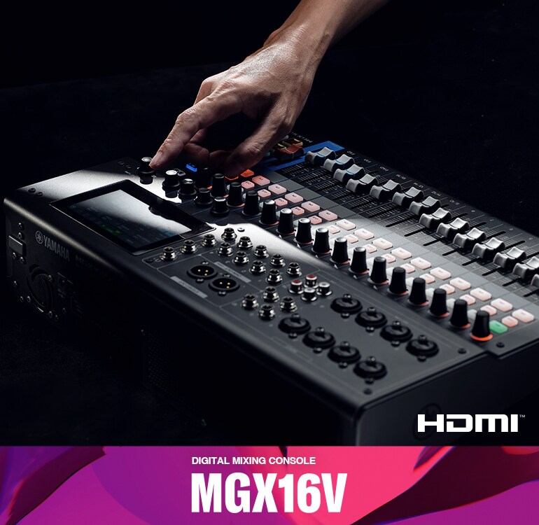 Yamaha 22-Channel Digital Mixing Console with Video Interface MGX16V
